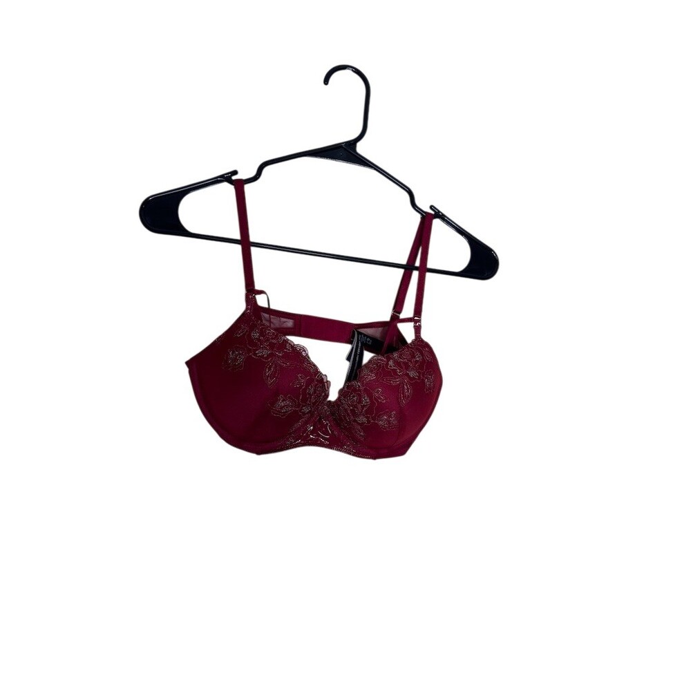Victoria’s Secret 2 pack Very Sexy Push-Up Bra 34C Red & Black Lace bundle